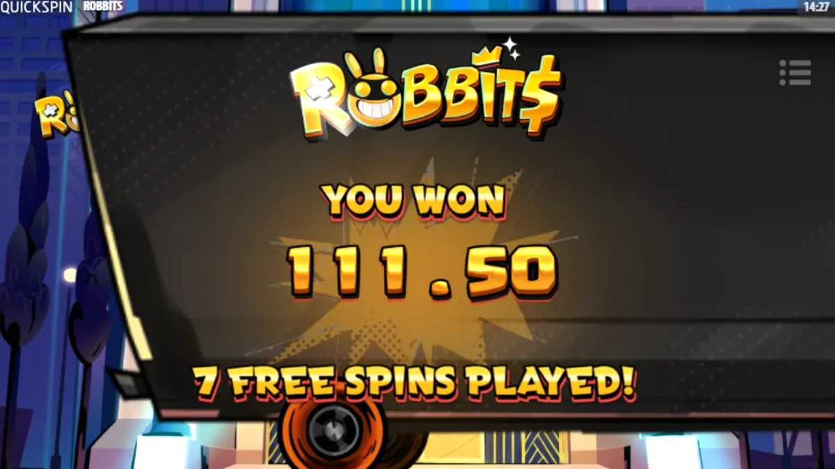 Tampilan visual karakter kelinci pencuri dalam slot Robbits oleh Quickspin